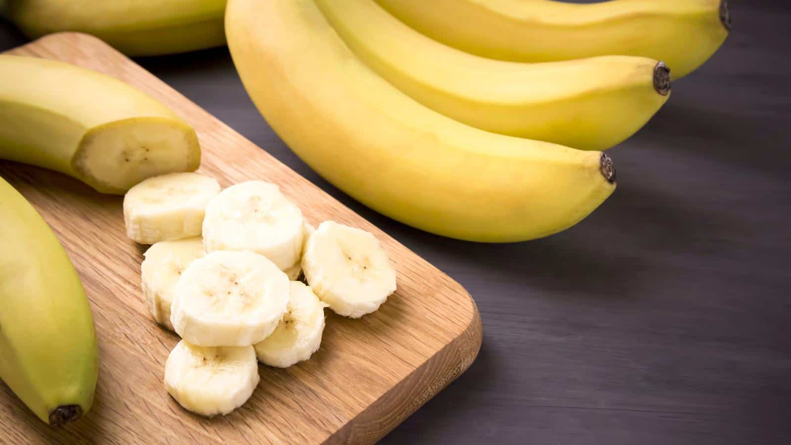 Nutrition of Banana - banana cut on a board
