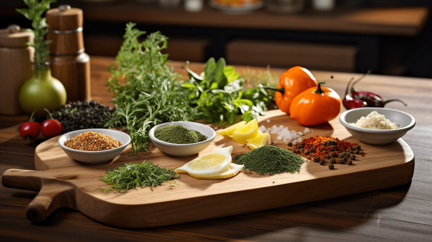 A visually appealing breakfast scene showcasing a variety of herbs to your bland diet breakfast