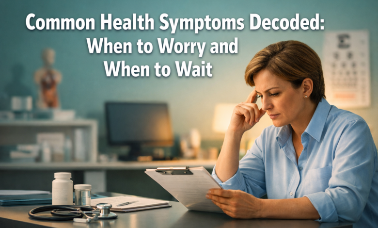 Common Health Symptoms Decoded: When to Worry and When to Wait