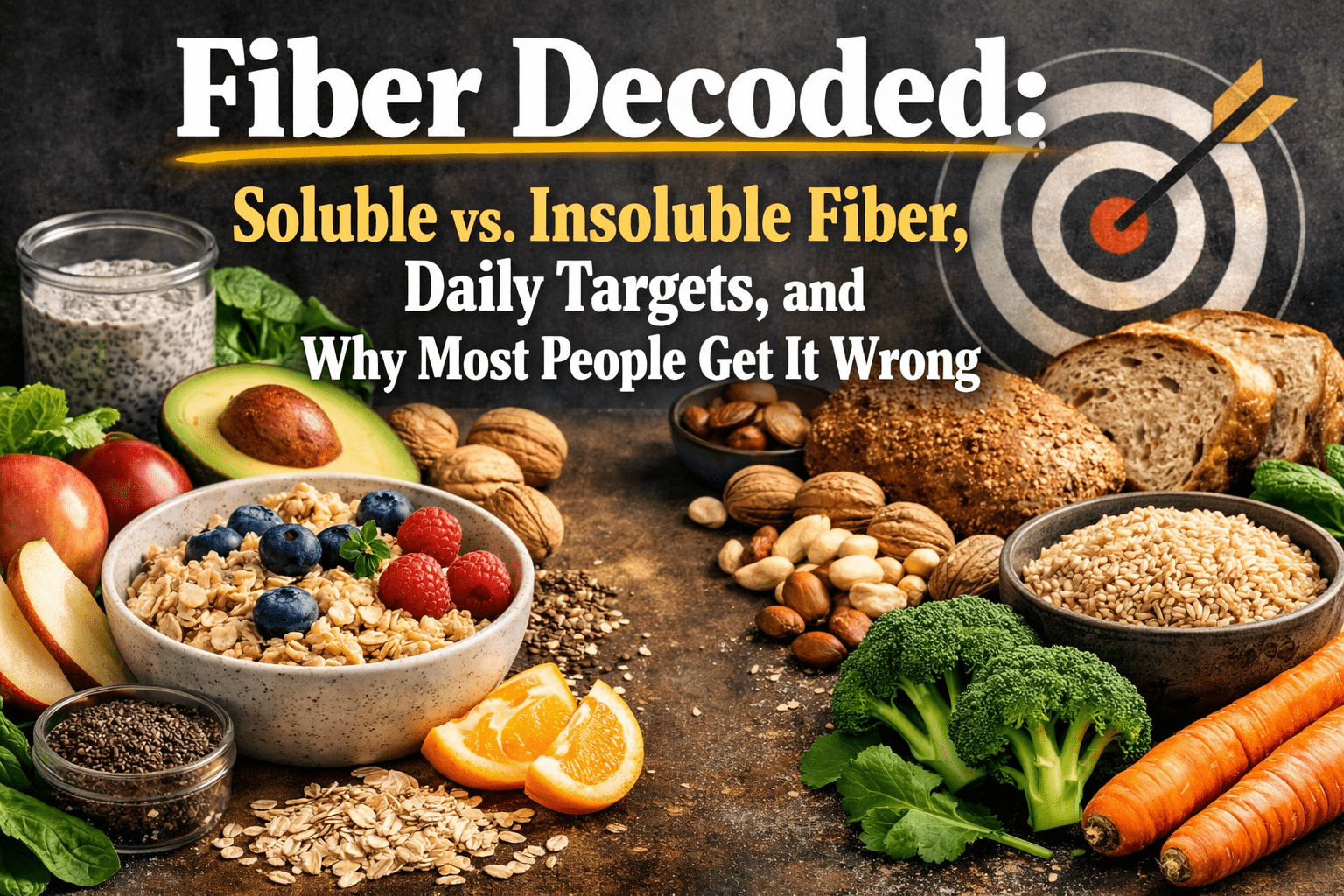 Fiber Decoded: Soluble vs. Insoluble, Daily Targets, and Why Most People Get It Wrong