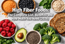 Photo of High Fiber Foods: The Complete List, Benefits and How Much You Need (2026)