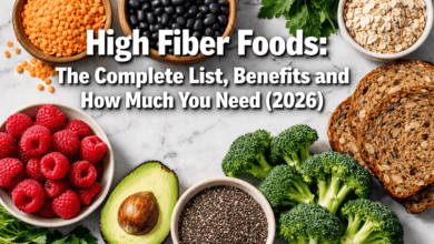 Photo of High Fiber Foods: The Complete List, Benefits and How Much You Need (2026)