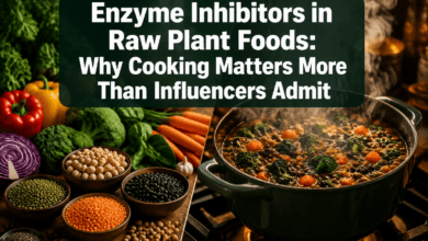 Photo of Enzyme Inhibitors in Raw Plant Foods: Why Cooking Matters More Than Influencers Admit