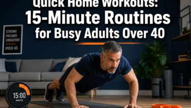 Photo of Quick Home Workouts: 15-Minute Routines for Busy Adults Over 40