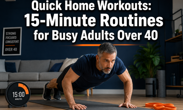 Quick Home Workouts: 15-Minute Routines for Busy Adults Over 40