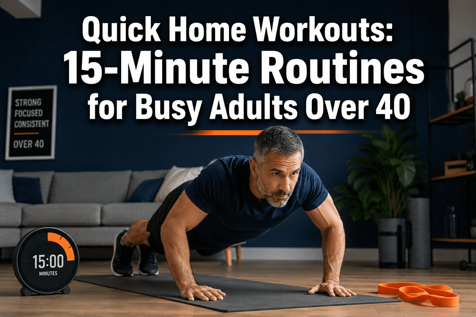 Quick Home Workouts: 15-Minute Routines for Busy Adults Over 40