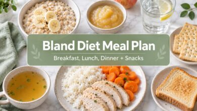 Photo of Bland Diet Meal Plan: A Gentle 1-Day Plan for Breakfast, Lunch, Dinner and Snacks