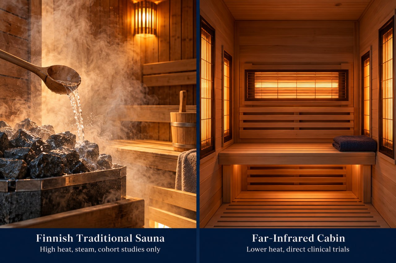 Traditional Finnish Sauna Studies Are Not Infrared Sauna Studies