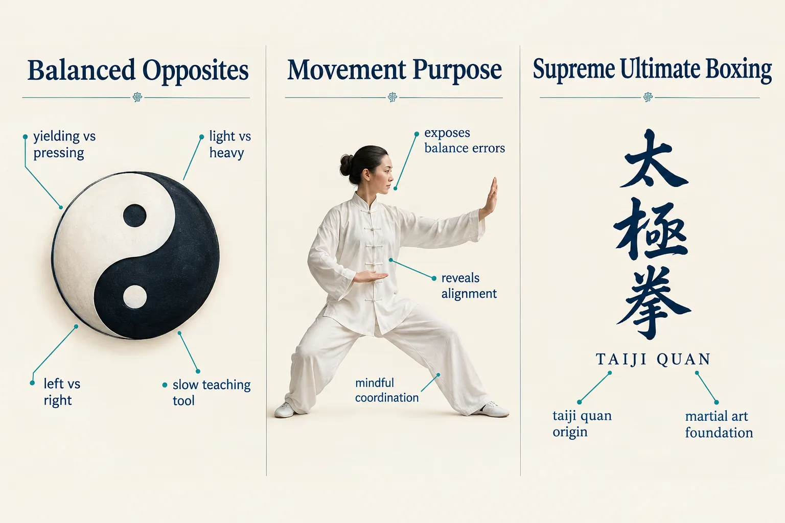 Illustrated overview of Tai Chi principles and Taijiquan