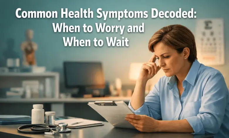 Common Health Symptoms Decoded: When to Worry and When to Wait