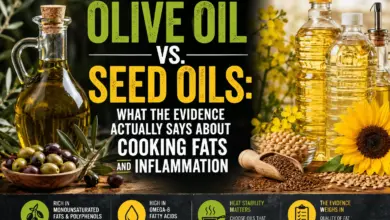 Photo of Olive Oil vs. Seed Oils: What the Evidence Actually Says About Cooking Fats and Inflammation